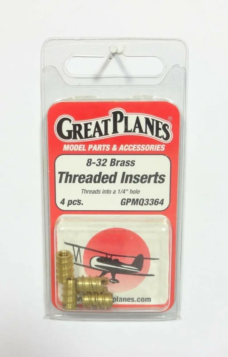 8-32 Brass Threaded Inserts 1