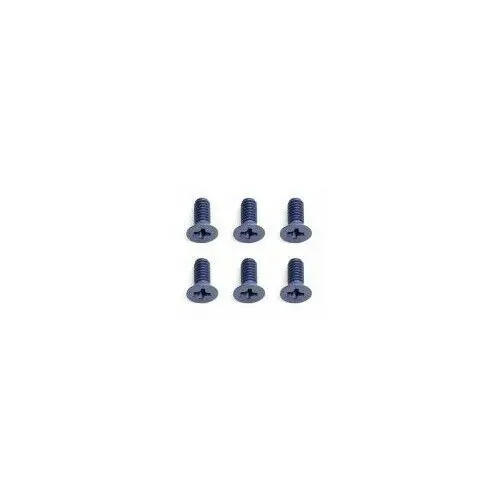 8-32 X 3/8" Aluminum Flat Head Screw Blue Anodized 1