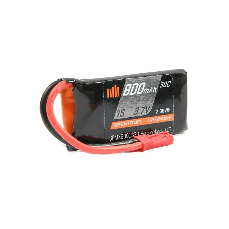 800Mah 1S 3.7V 30C Lipo Battery; Jst 1