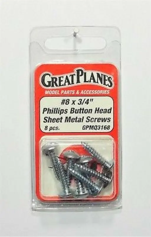 8X3/4 Phillips Button Head Sheet Metal Screws 1