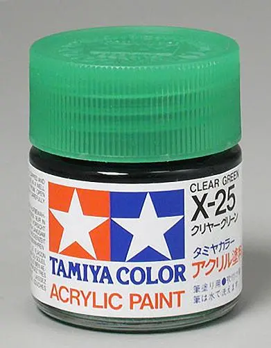 Acrylic Paint 23Ml Clear Green X-25 1