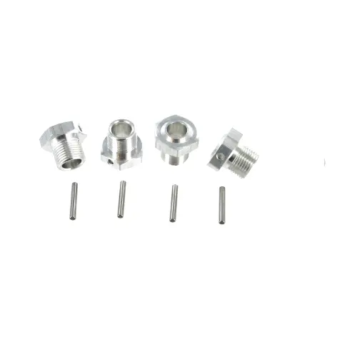Aluminum 17Mm Wheel Hex W/ Pin (4Pcs Ea.)(Silver) 1