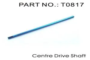 Aluminum Center Drive Shaft (Blue) 1