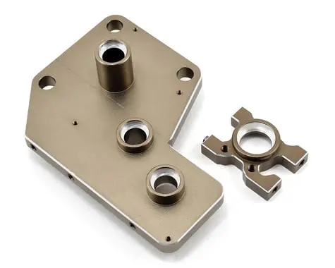 Aluminum Differential Mount Set (Gun Metal) 1