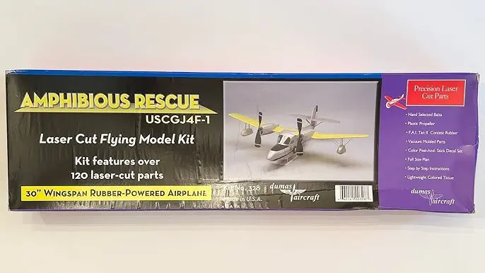 Amphibious Rescue Uscgj4f-1- Balsa Wood Kit 1