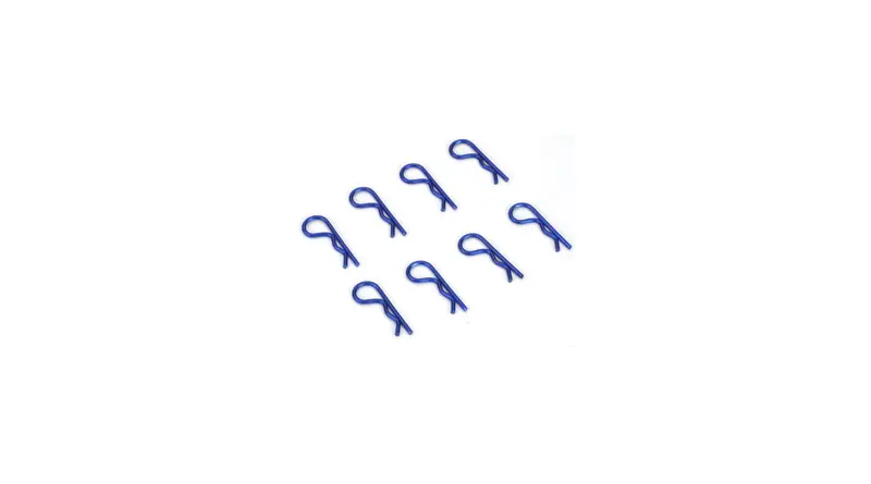 Anodized Body Clips Blue (8) 1