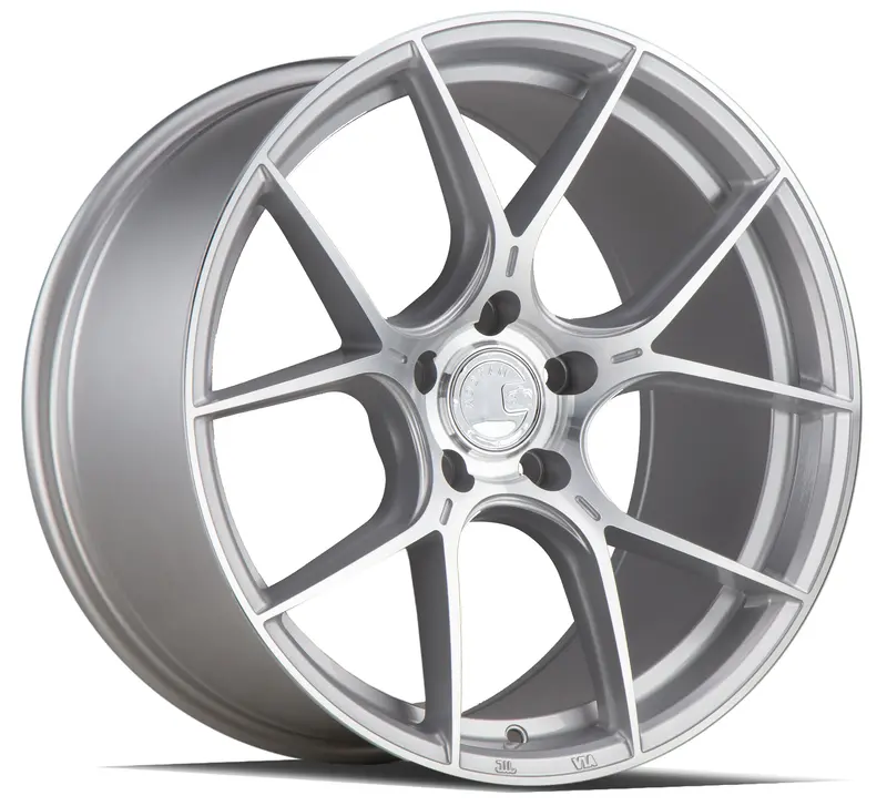 Aodhan Ah-11 18X8.5 5X112 Et35 Silver Machined Concave 5-Spoke Wheel 1