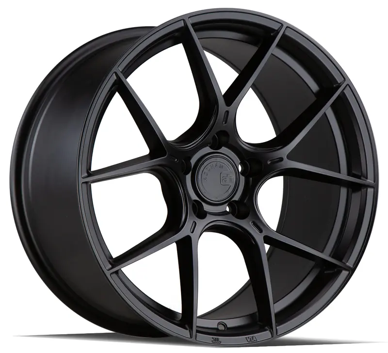 Aodhan Ah-11 18X8.5 5X114.3 Et35 Matte Black Concave 5-Spoke Wheel 1