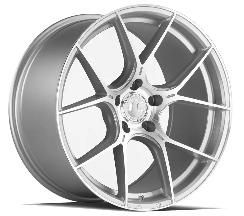 Aodhan Ah-11 18X9.5 5X112 Et35 Silver Machined Concave 5-Spoke Wheel 1
