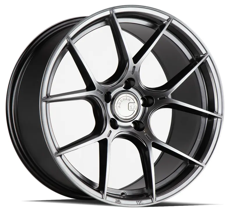 Aodhan Ah-11 19X9.5 5X112 Et35 Hyper Black Concave 5-Spoke Wheel 1