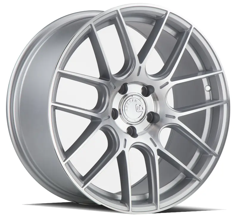 Aodhan Ah-X 18X8.5 5X112 Et35 Silver Machined Concave Wheel 1