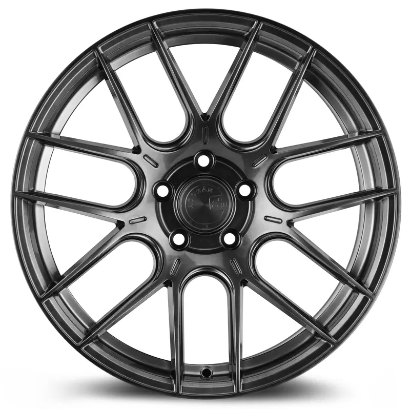 Aodhan Ah-X 18X9.5 5X120 Et35 Hyper Black Concave Wheel 2