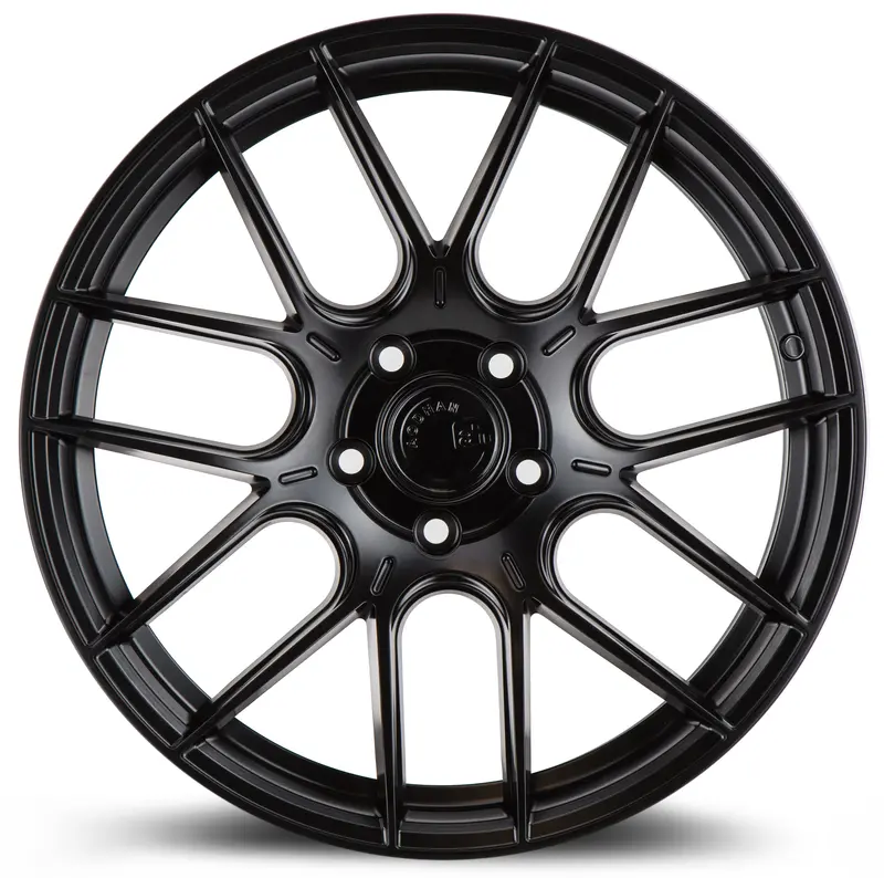 Aodhan Ah-X 18X9.5 5X120 Et35 Matte Black Concave Wheel 2