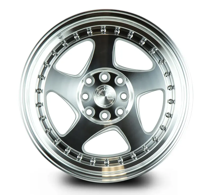 Aodhan Ah01 16X8 4X100 4X114.3 Et15 Silver Machined Deep Dish Wheel 2