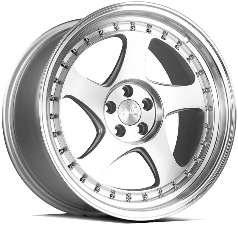 Aodhan Ah01 18X9.5 5X100 Et35 Machined Silver Deep Dish Wheel 1