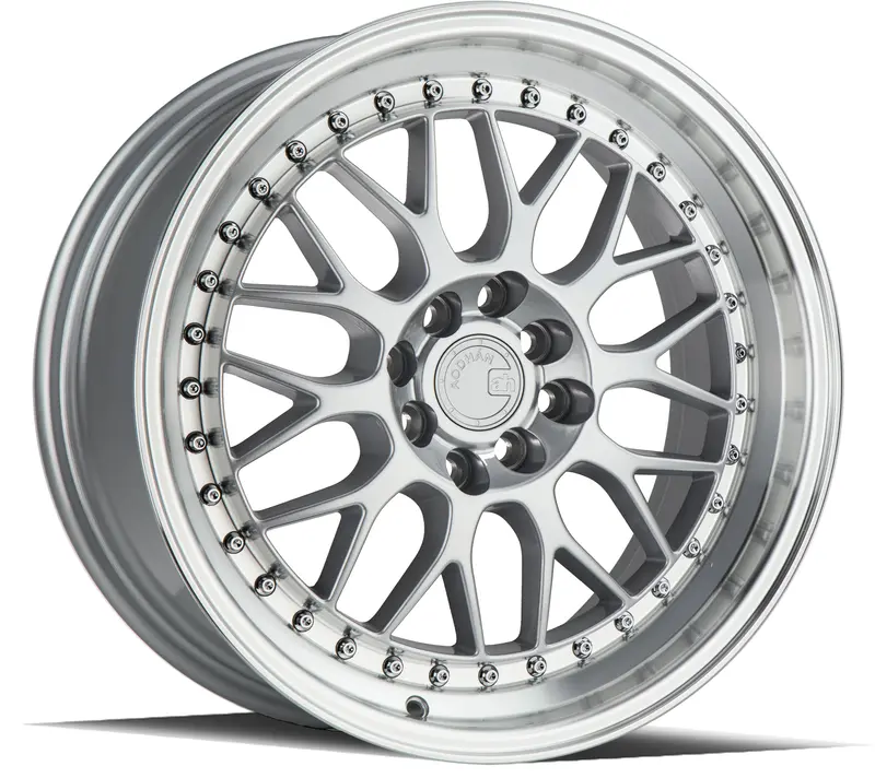 Aodhan Ah02 17X8 4X100 4X114.3 Et35 Silver Machined Deep Dish Wheel 1