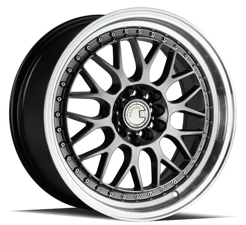 Aodhan Ah02 17X8 5X114.3/100 Et35 Black Deep Dish Wheel 1