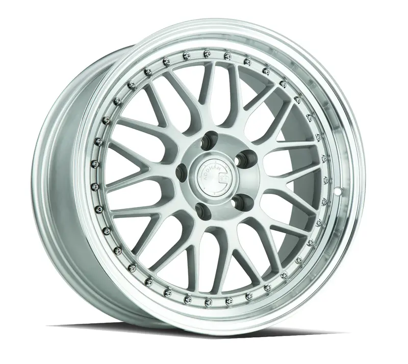 Aodhan Ah02 18X8.5 5X100 Et35 Silver Machined Lip Deep Dish Wheel 1