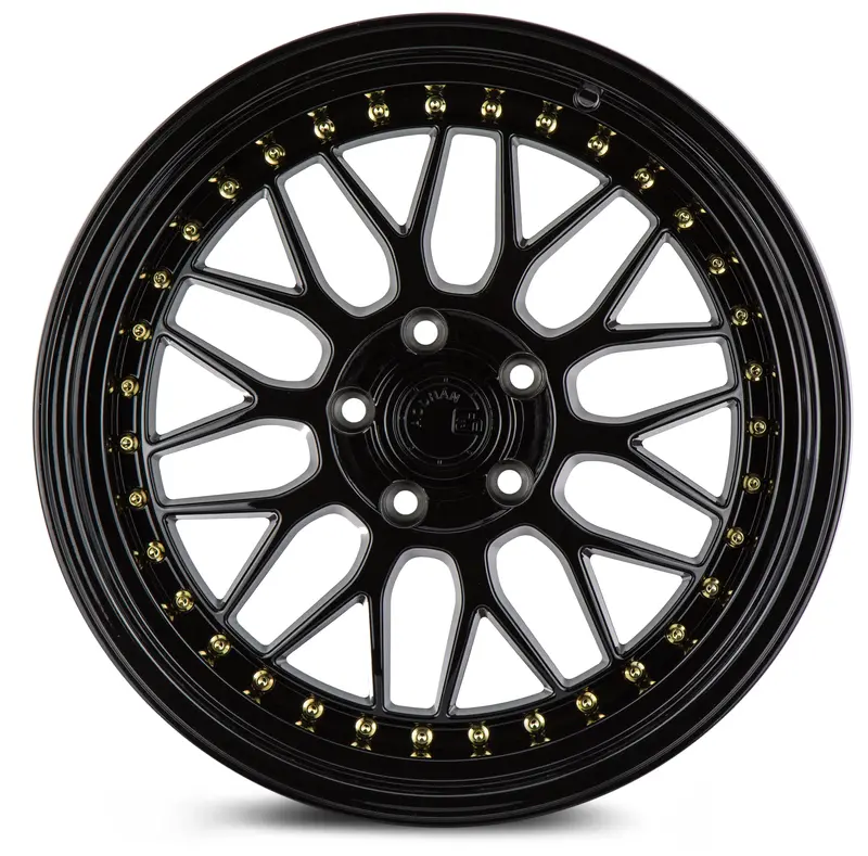 Aodhan Ah02 18X9.5 5X114.3 Et30 Gloss Black Deep Dish Wheel 2