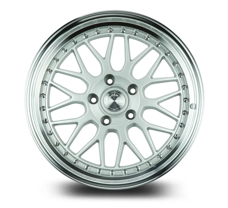 Aodhan Ah02 18X9.5 5X114.3 Et30 Silver Machined Lip Deep Dish Wheel 2