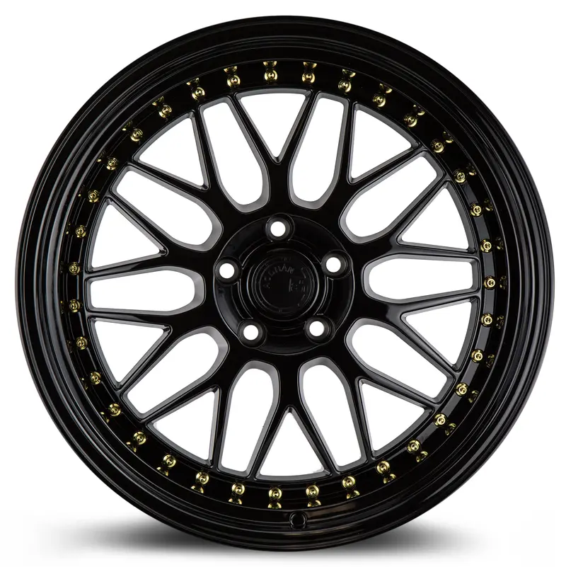 Aodhan Ah02 19X11 5X114.3 Et15 Gloss Black Deep Dish Wheel 2