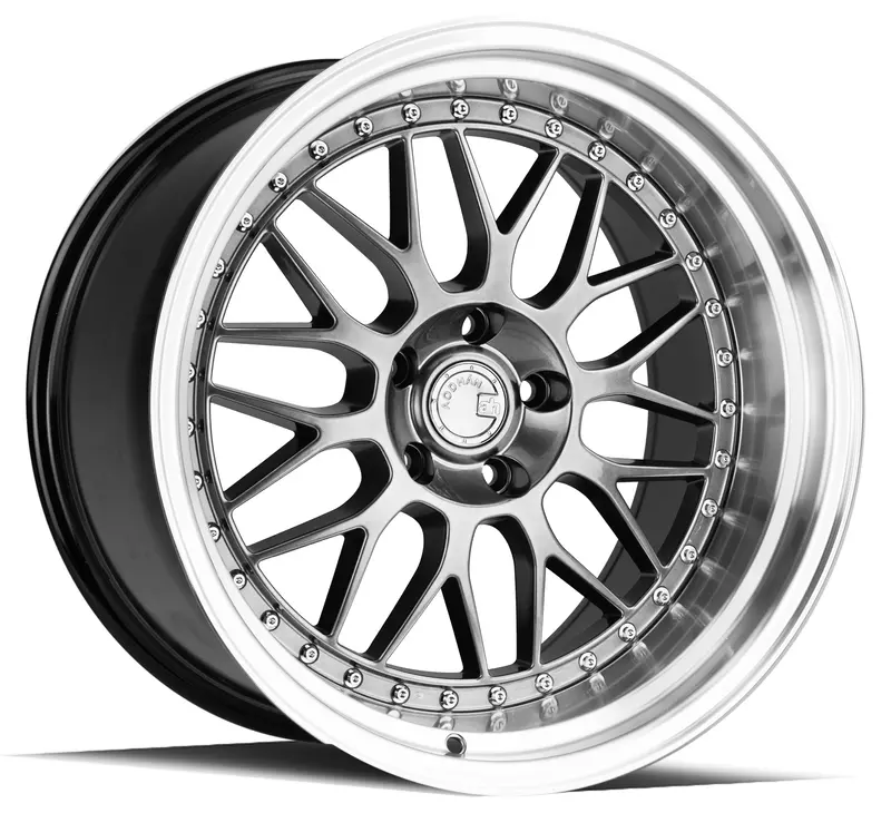Aodhan Ah02 19X11 5X114.3 Et22 Black Machined Lip Deep Dish Wheel 1