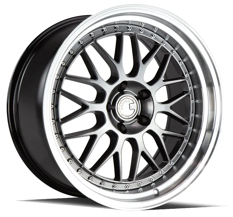 Aodhan Ah02 19X9.5 5X114.3 Et30 Black Machined Lip Deep Dish Wheel 1