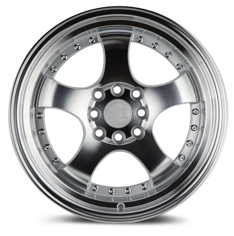 Aodhan Ah03 16X8 4X100 4X114.3 Et15 Machined Silver Step Lip Wheel 2