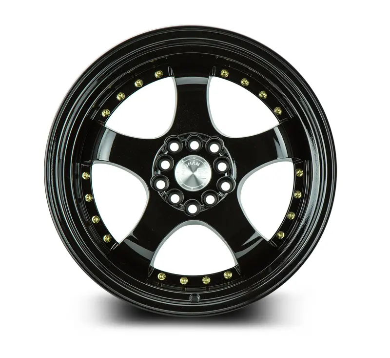 Aodhan Ah03 17X9 5X114.3 5X100 Et25 Gloss Black Step Lip Wheel 2