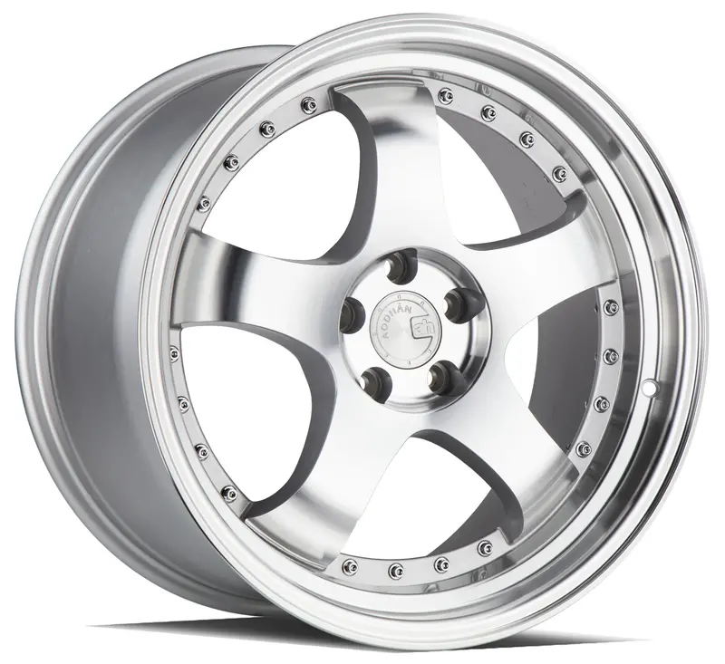Aodhan Ah03 18X9.5 5X100 Et35 Machined Silver Step Lip Wheel 1
