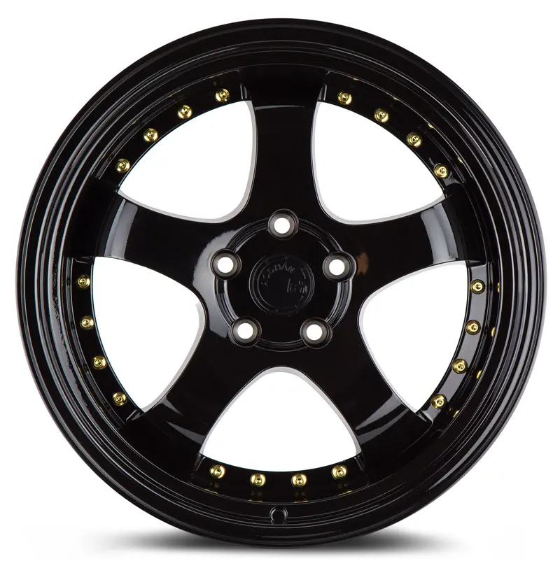 Aodhan Ah03 18X9.5 5X114.3 Et30 Gloss Black Step Lip Wheel 2