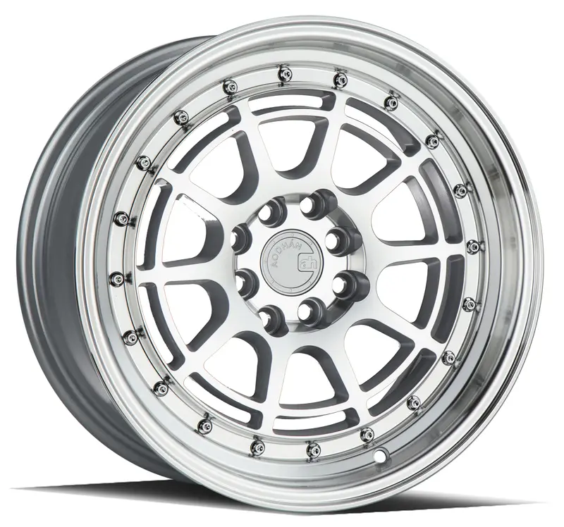 Aodhan Ah04 16X8 4X100/114Et15 Machined Silver Deep Dish Lip Wheel 1