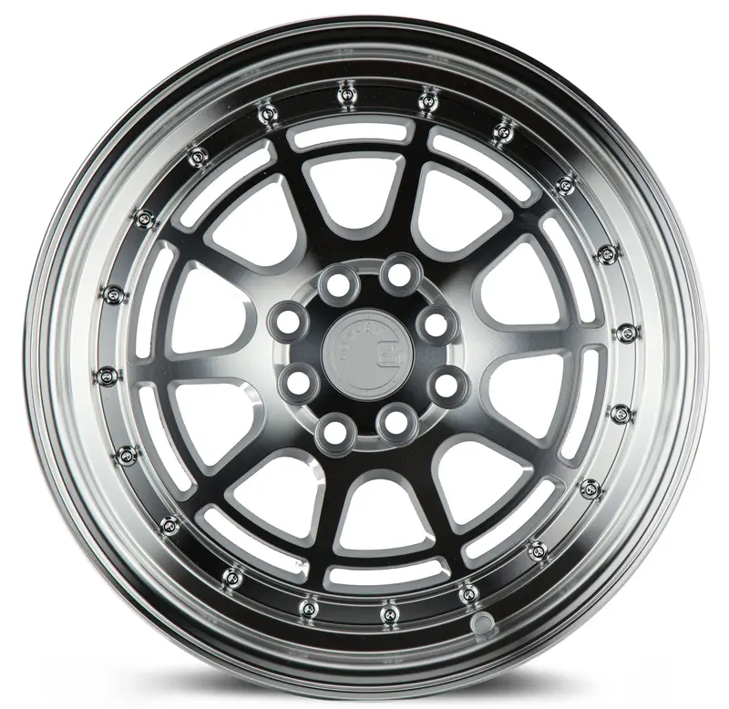 Aodhan Ah04 16X8 4X100/114Et15 Machined Silver Deep Dish Lip Wheel 2