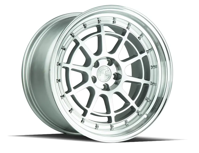Aodhan Ah04 18X9.5 5X114.3Et30 Machined Silver Deep Dish Lip Wheel 1
