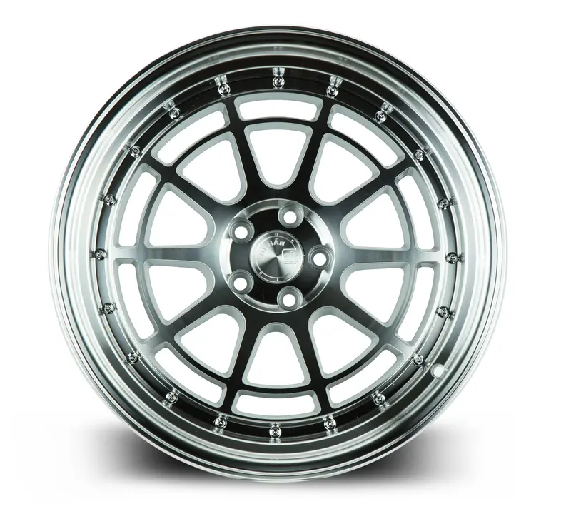 Aodhan Ah04 18X9.5 5X114.3Et30 Machined Silver Deep Dish Lip Wheel 2