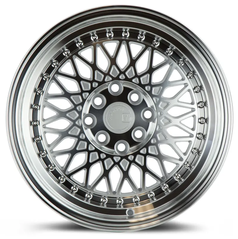 Aodhan Ah05 15X8 4X100 4X114.3 Et20 Silver Machined Old School Wheel 2