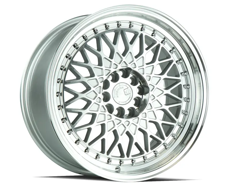 Aodhan Ah05 16X8 4X100 4X114.3 Et15 Silver Machined Old School Wheel 1