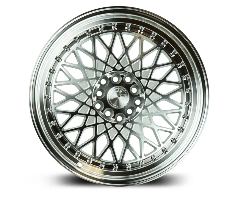 Aodhan Ah05 16X8 4X100 4X114.3 Et15 Silver Machined Old School Wheel 2