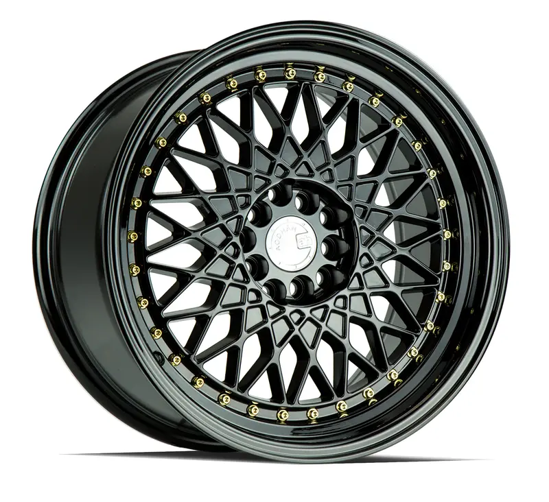 Aodhan Ah05 17X9 5X114.3 5X100 Et25 Black Mesh Wheel 1