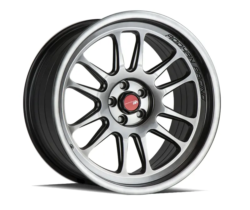 Aodhan Ah07 18X8.5 5X100 Et35 Hyper Black Concave Lip Wheel 1