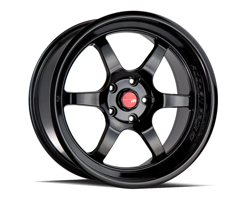 Aodhan Ah08 18X9.5 5X114.3 Et30 Gloss Black Concave Lip Wheel 1