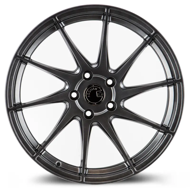 Aodhan Ah09 18X8.5 5X100 Hyper Black Concave Wheel Directional Ps 2
