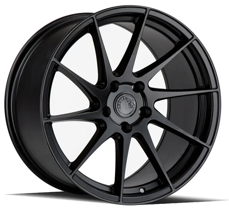 Aodhan Ah09 18X8.5 5X112 Black Concave Wheel Directional Ds 1