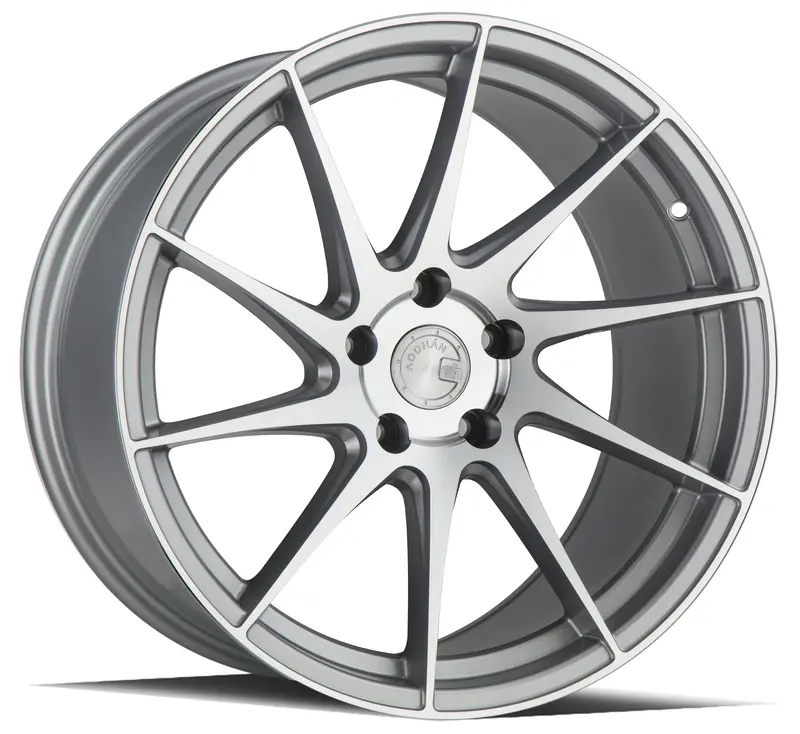 Aodhan Ah09 18X9.5 5X100 Silver Machined Concave Wheel Directional Ds 1