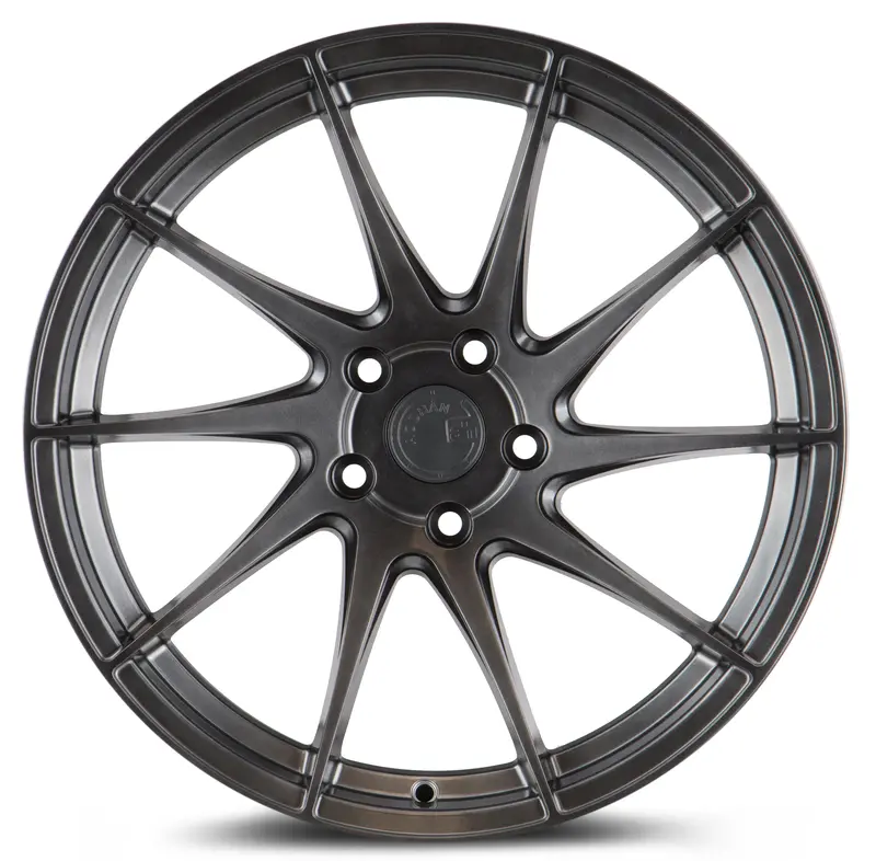 Aodhan Ah09 18X9.5 5X112 Hyper Black Concave Wheel Directional Ps 2
