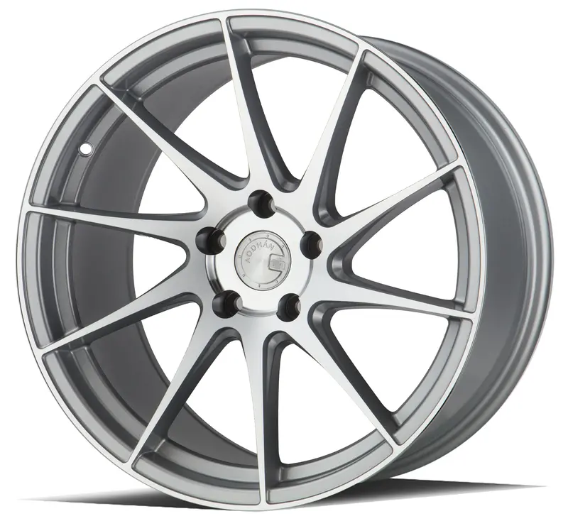 Aodhan Ah09 18X9.5 5X112 Silver Machined Concave Wheel Directional Ps 1