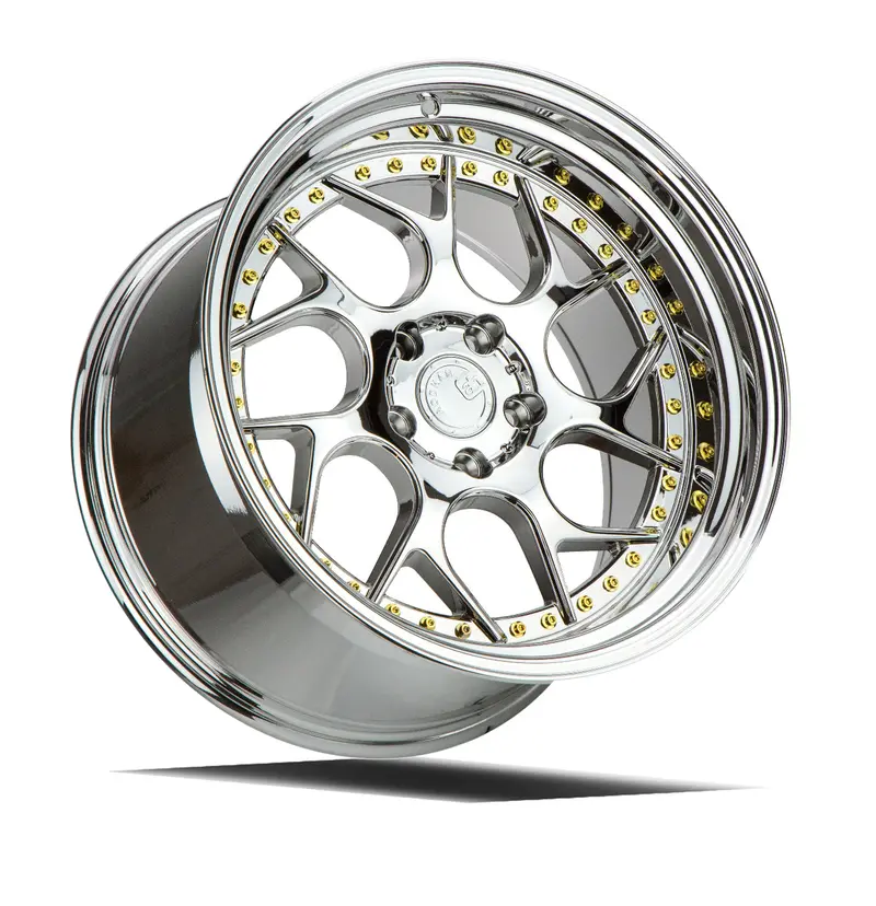 Aodhan Ds01 18X10.5 5X114.3 Et22 Twisted Spoke Chrome Deep Dish Wheel 2