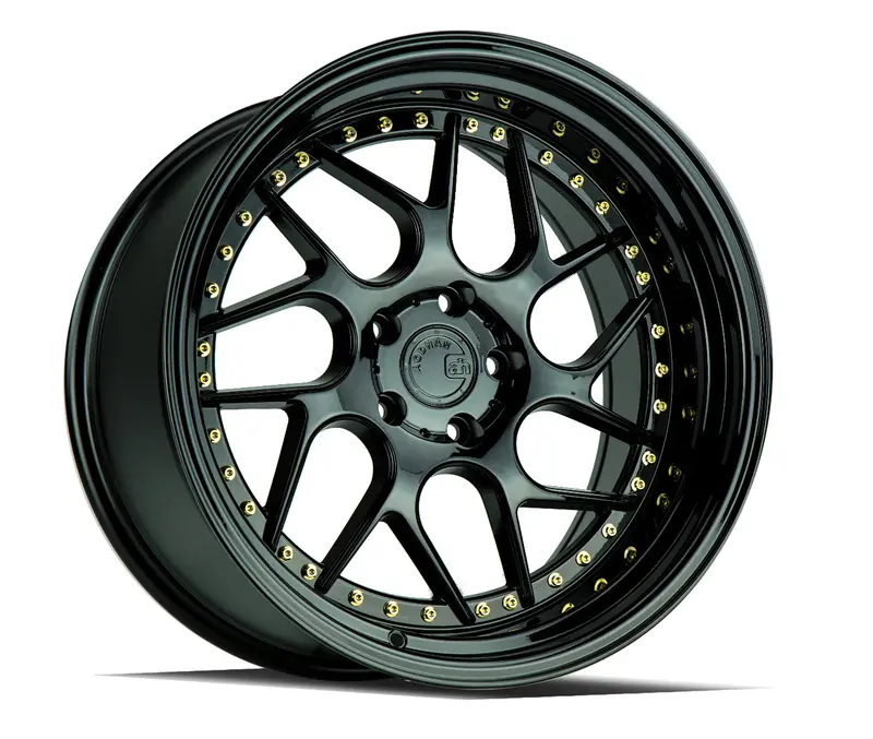 Aodhan Ds01 18X10.5 5X120 Et25 Twisted Spoke Black Deep Dish Wheel 1