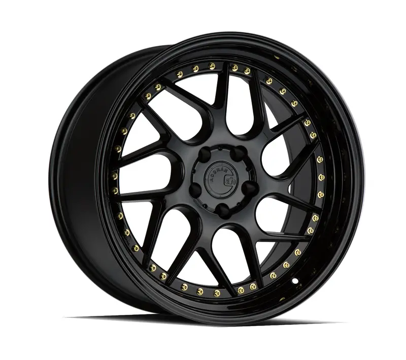 Aodhan Ds01 18X8.5 5X100 Et35 Twisted Spoke Black Deep Dish Wheel 1