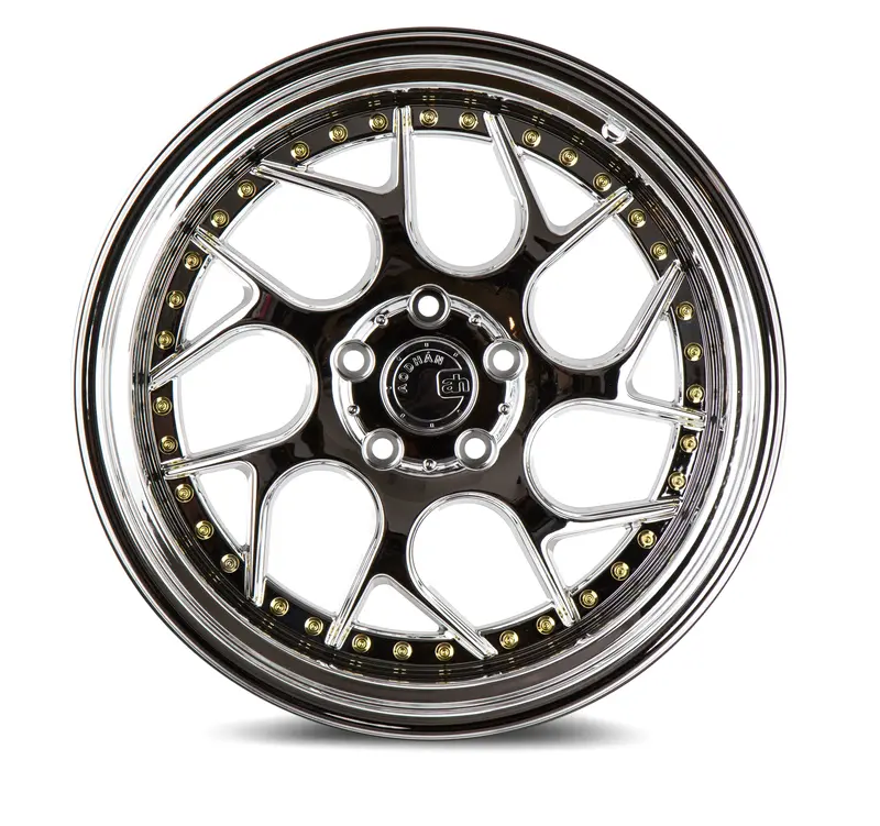 Aodhan Ds01 18X8.5 5X100 Et35 Twisted Spoke Chrome Deep Dish Wheel 2